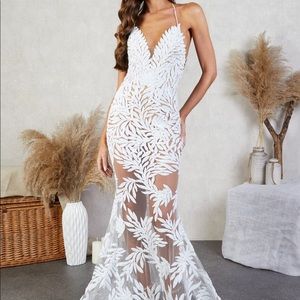 Nadine Merabi Stella white dress